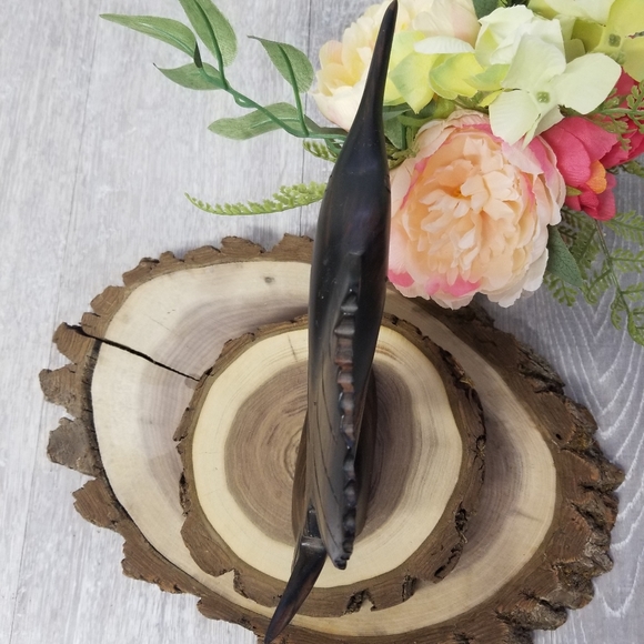 MCM handcarved Ironwood Swordfish/Marlin sculpture - Picture 7 of 14